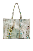 Printed Tote Bag (White/Green) Printed Tote Bag (White/Green)