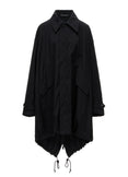 U-Back Tiered Coat (Black) U-Back Tiered Coat (Black)