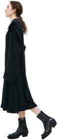 Ruffle Jersey Dress (Black) Ruffle Jersey Dress (Black)