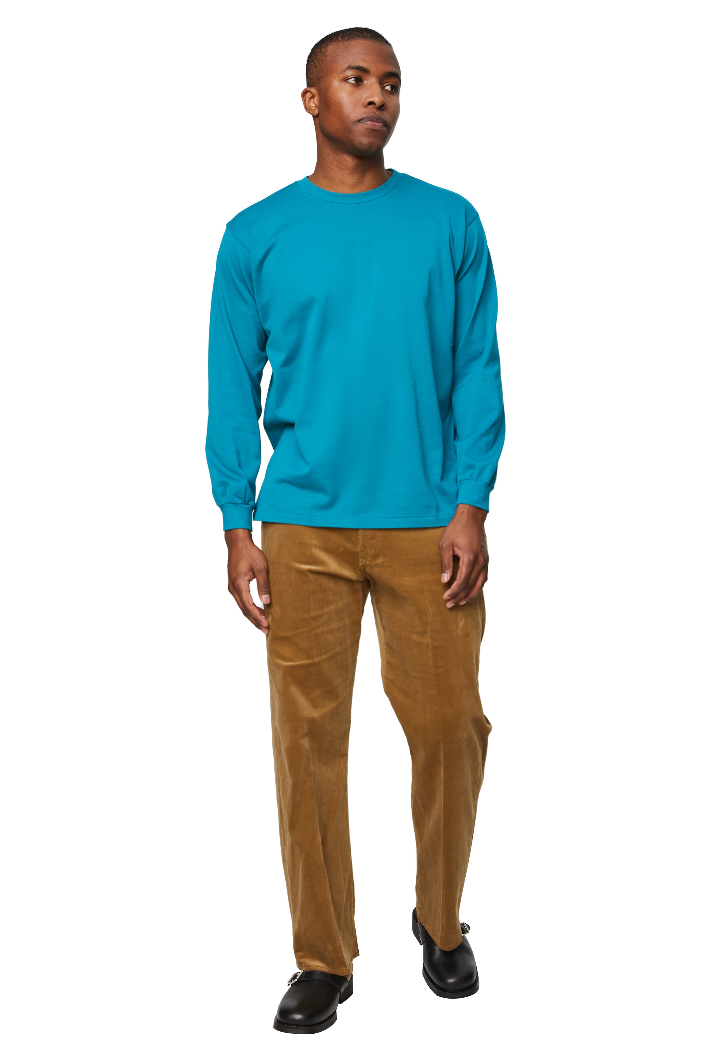 LUSTER PLAITING L/S TEE (TEAL GREEN) – tons-shop