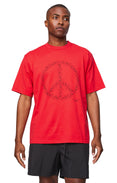 Peace Sign T-shirt in Red Peace Sign T-shirt in Red