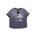 Porcelain Dog Patch Ringer T-shirt (Faded Charcoal/Black)