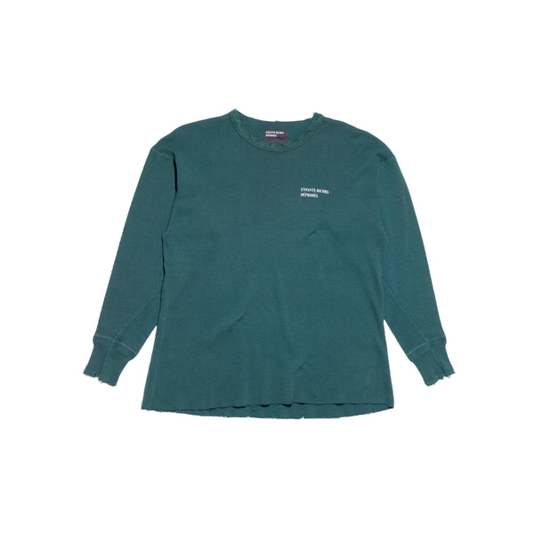 Classic Logo Distressed Thermal Long Sleeved (Forest Green)
