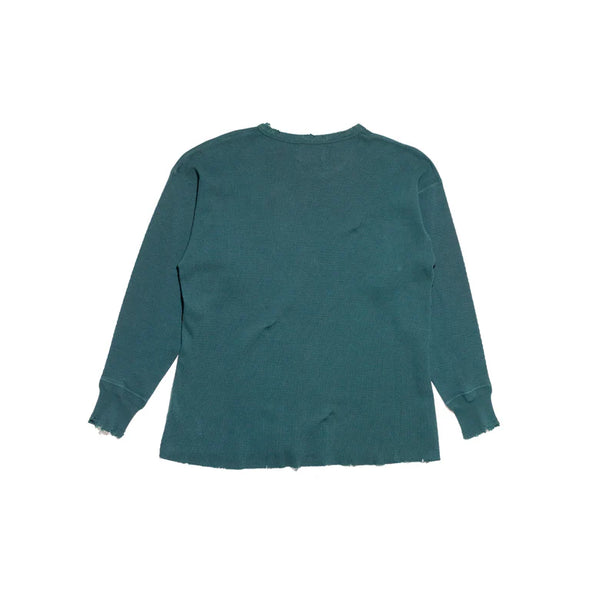 Classic Logo Distressed Thermal Long Sleeved (Forest Green)