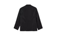 Soft Double Breasted Jacket In Dry Silk (Black)