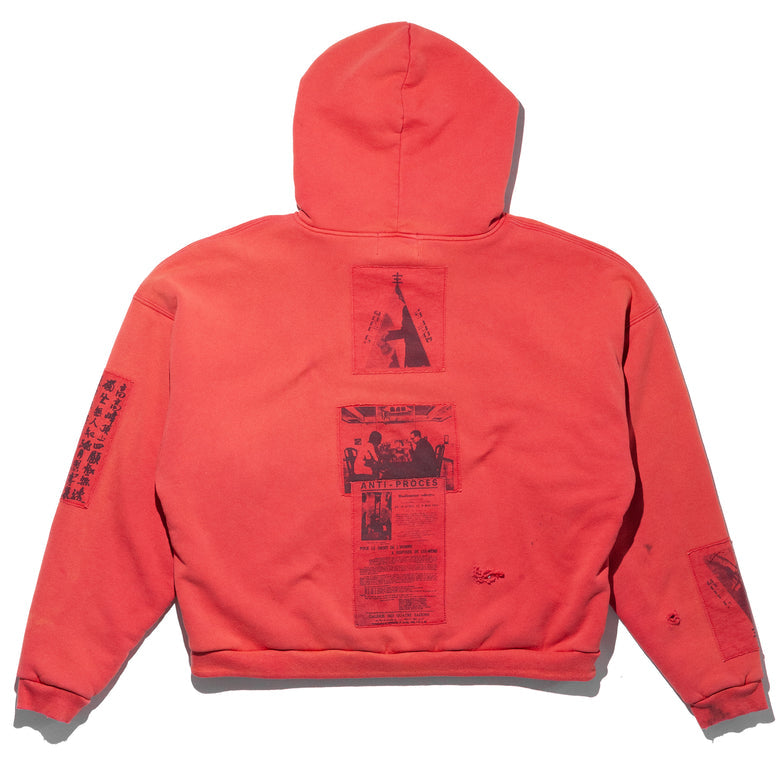 Anti-Proces Thermal Lined Zip Hoodie (Pompeian Red)