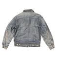 Flannel Lined Trucker Jacket (Blue/Black)