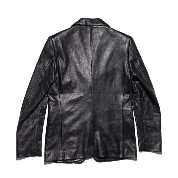 Perfect Junkie Leather Blazer (Black)