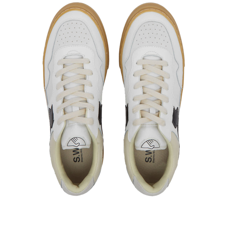 Pearl S-Strike Leather Mix Sneaker (White/Gum)