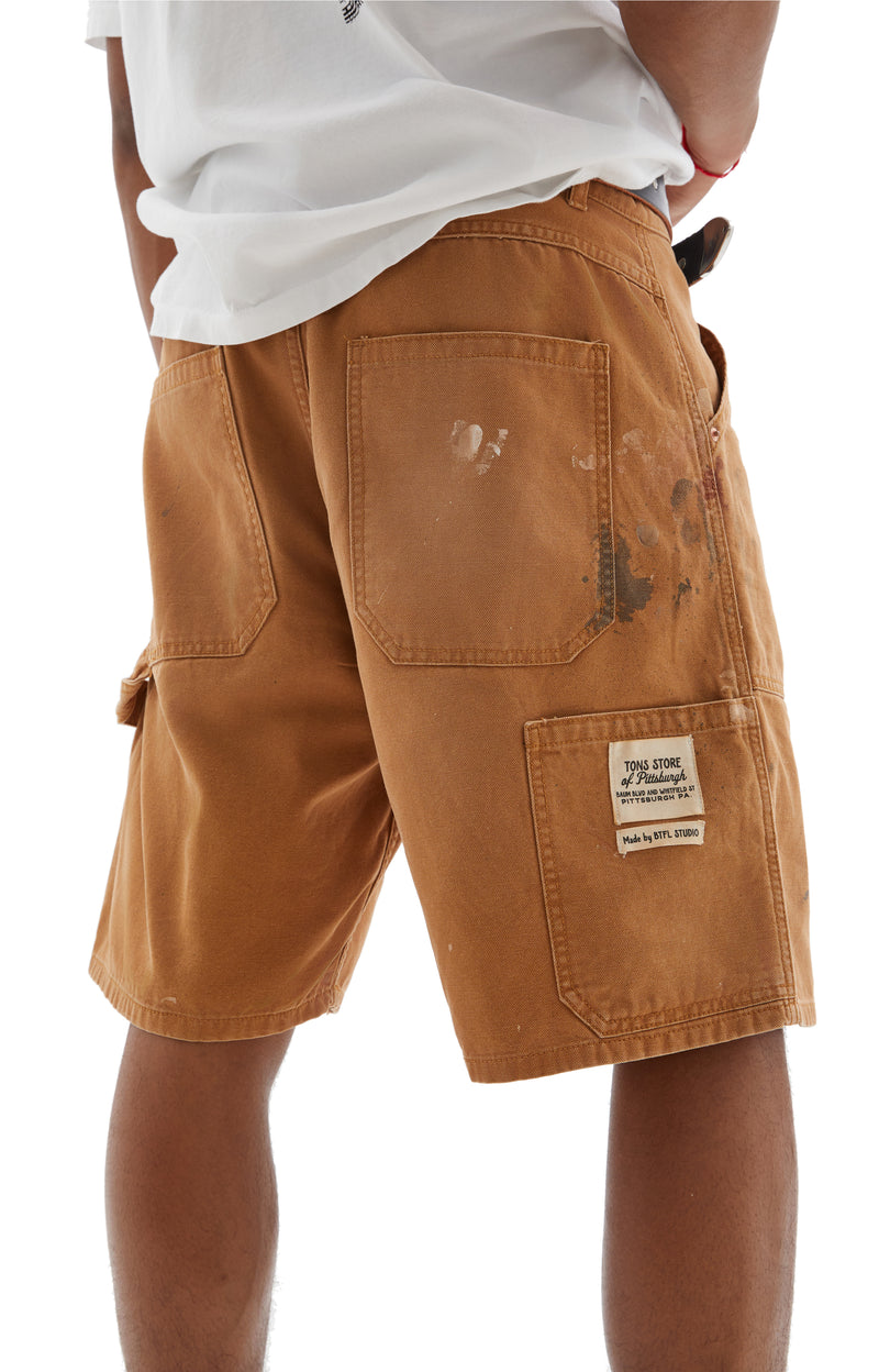 Worn Carpenter Shorts (Tan)