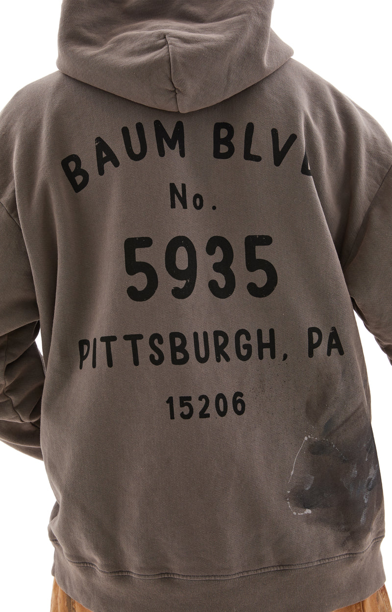 Pittsburgh Special Printed Cotton Hoodie (Steel)