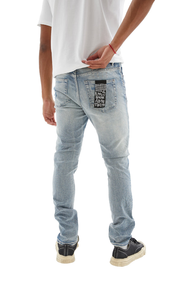 Chitch Punk Jeans (Blue Thrashed)