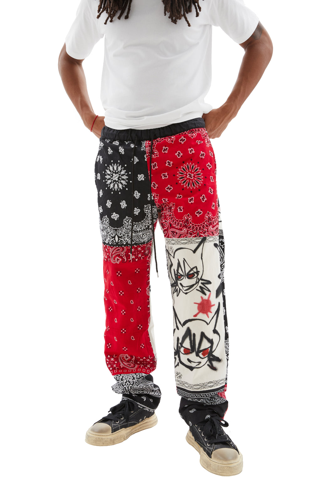CUSTOM BANDANA PATCH PANTS!! - these custom pants... - Depop