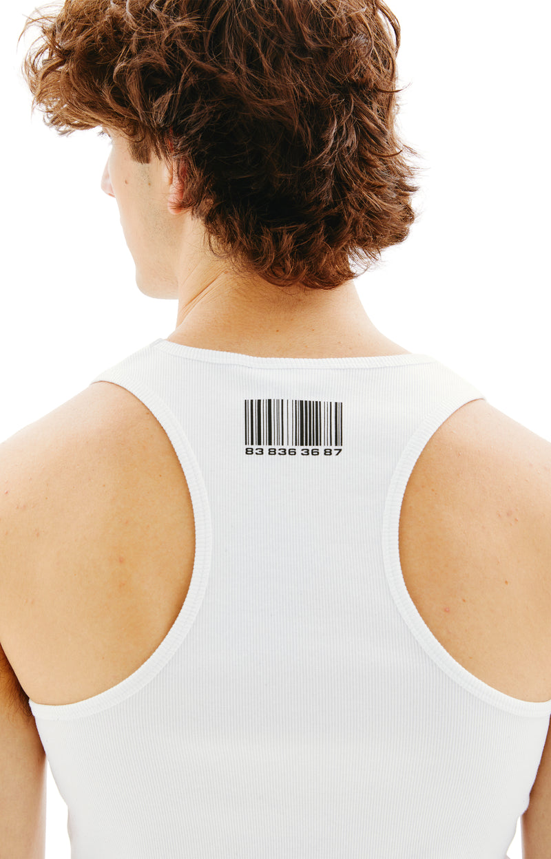 Barcode Tank Top (White)