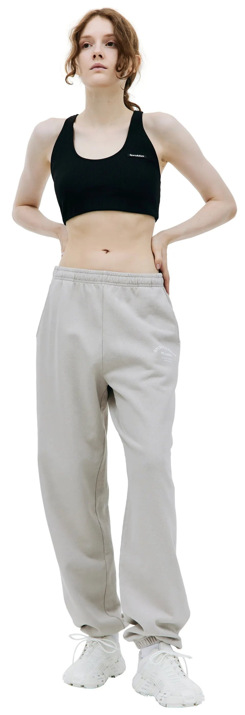 Wellness Studio Sweatpants (Dove/White)