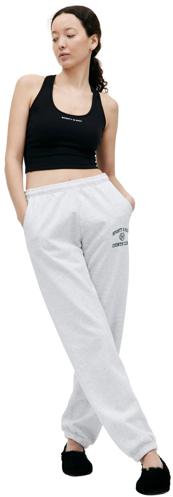 Varsity Crest Sweatpants (Heather Gray)