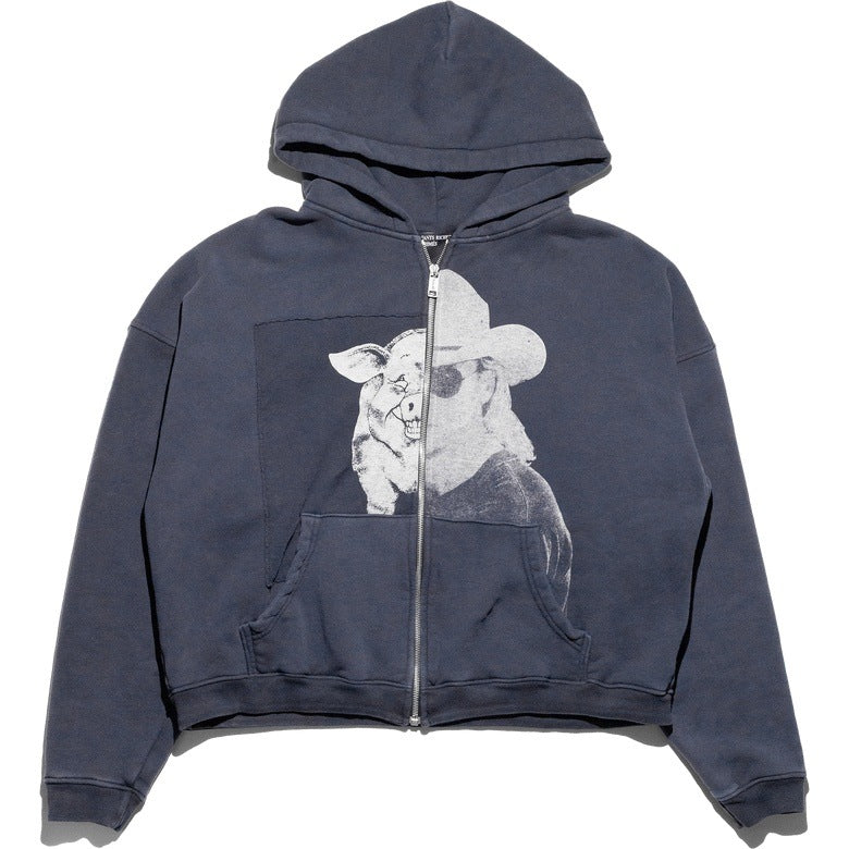 Pig Allen Jackson Assemblage Zip Hoodie (Faded Black)