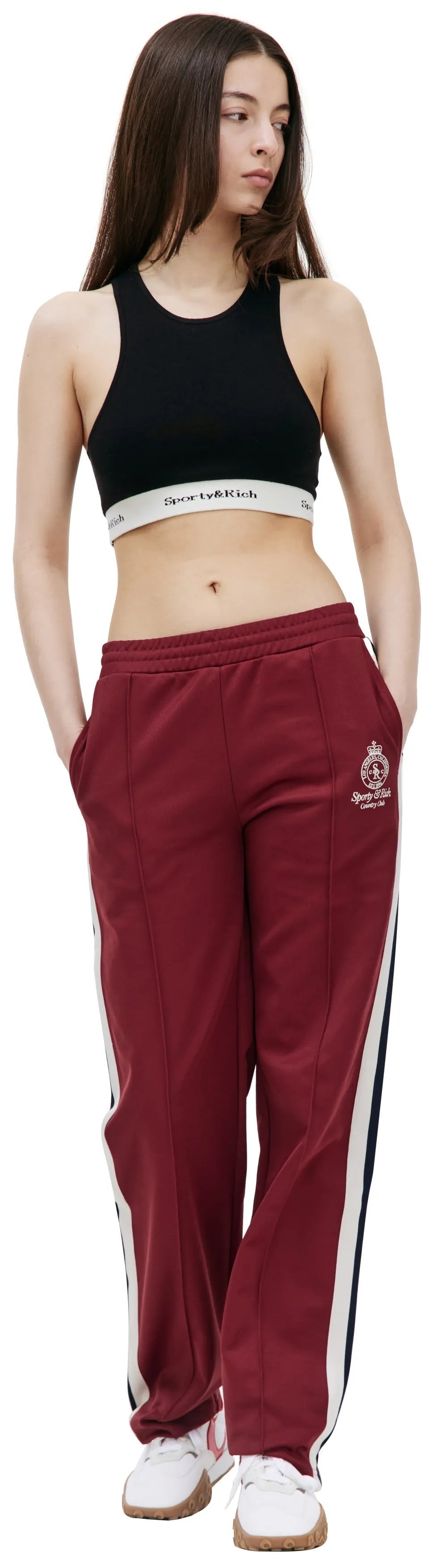 Crown Track Pants (Merlot)