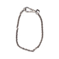 Skinny Cross Wallet Chain (Antique Silver)
