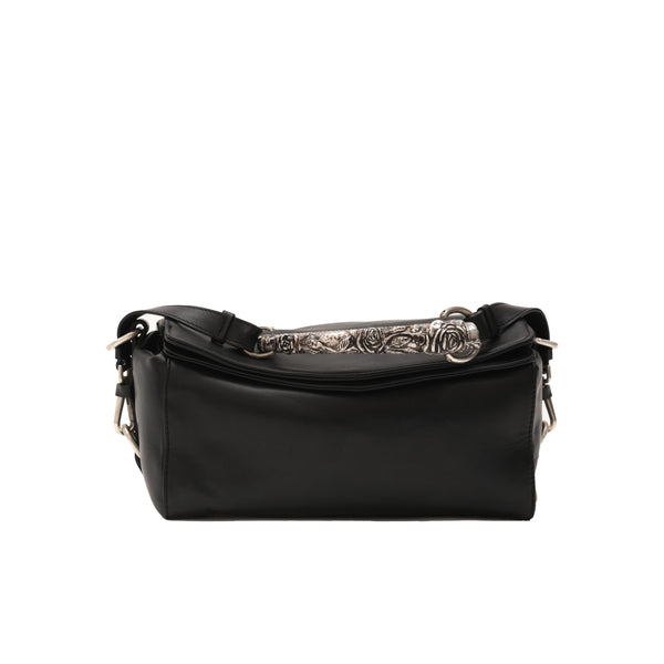 Small Rose Handle Bag (Black)