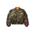 Cargo Bomber Jacket (Green Camouflage)