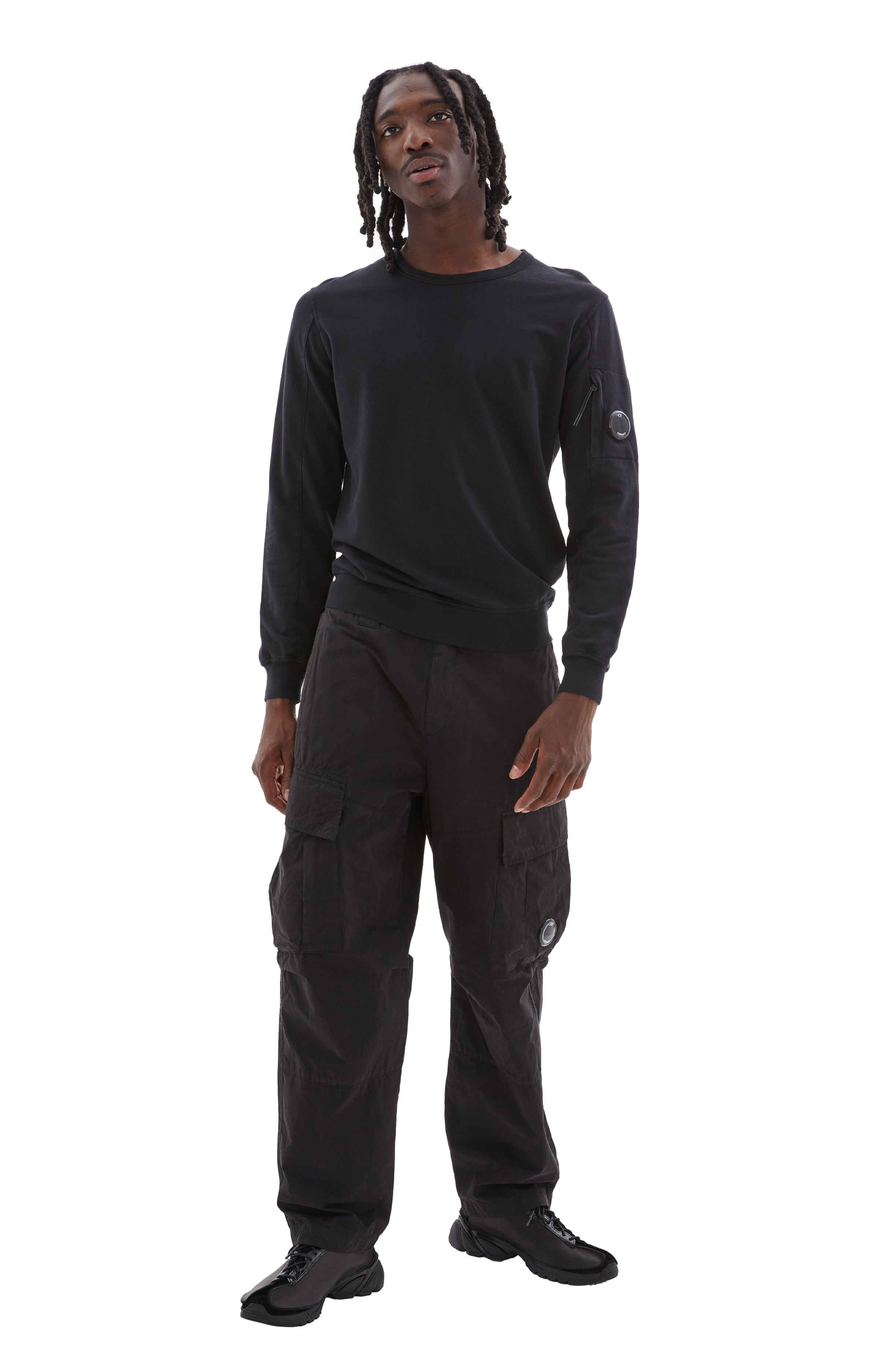 Microreps Loose Cargo Pants (Black)