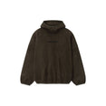 Suede Fleece Modern Hoodie (Brown)