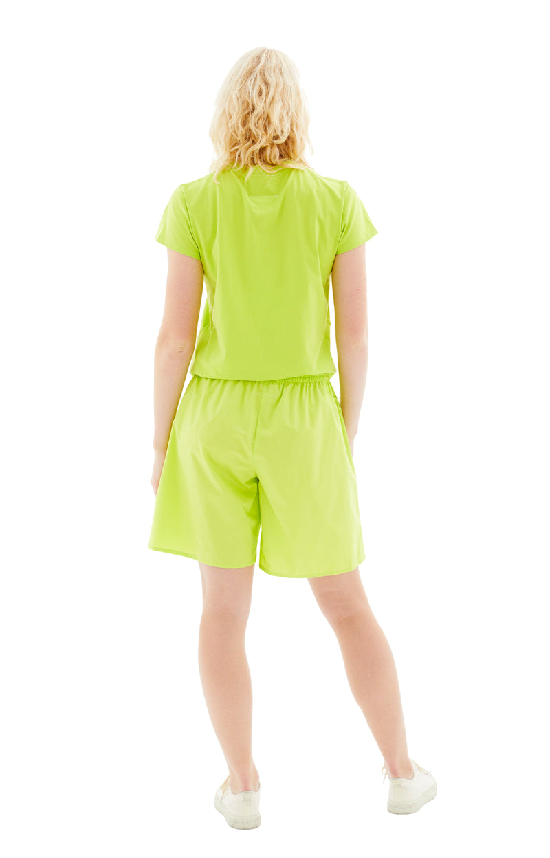 MM6 Cotton Shorts (Neon Green)