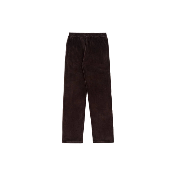 NY Crest Velour Track Pants (Chocolate)