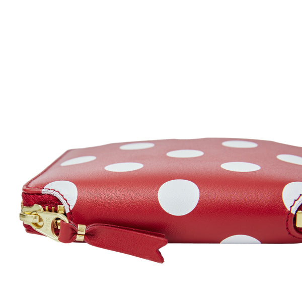 Polka Dots Printed Wallet (Red)