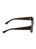 x Dries Van Noten Rectangular Sunglasses (Tshell/Brushed Gold/Bottle Green)