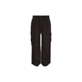 Elastic Mid-Rise Cargo Pants (Jet Black)