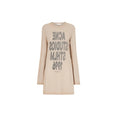 Graphic Dress (Light Beige)