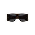 Wide Rectangular Sunglasses (Havana/Grey)