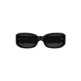 Oval Sunglasses With Injection Frames (Black)