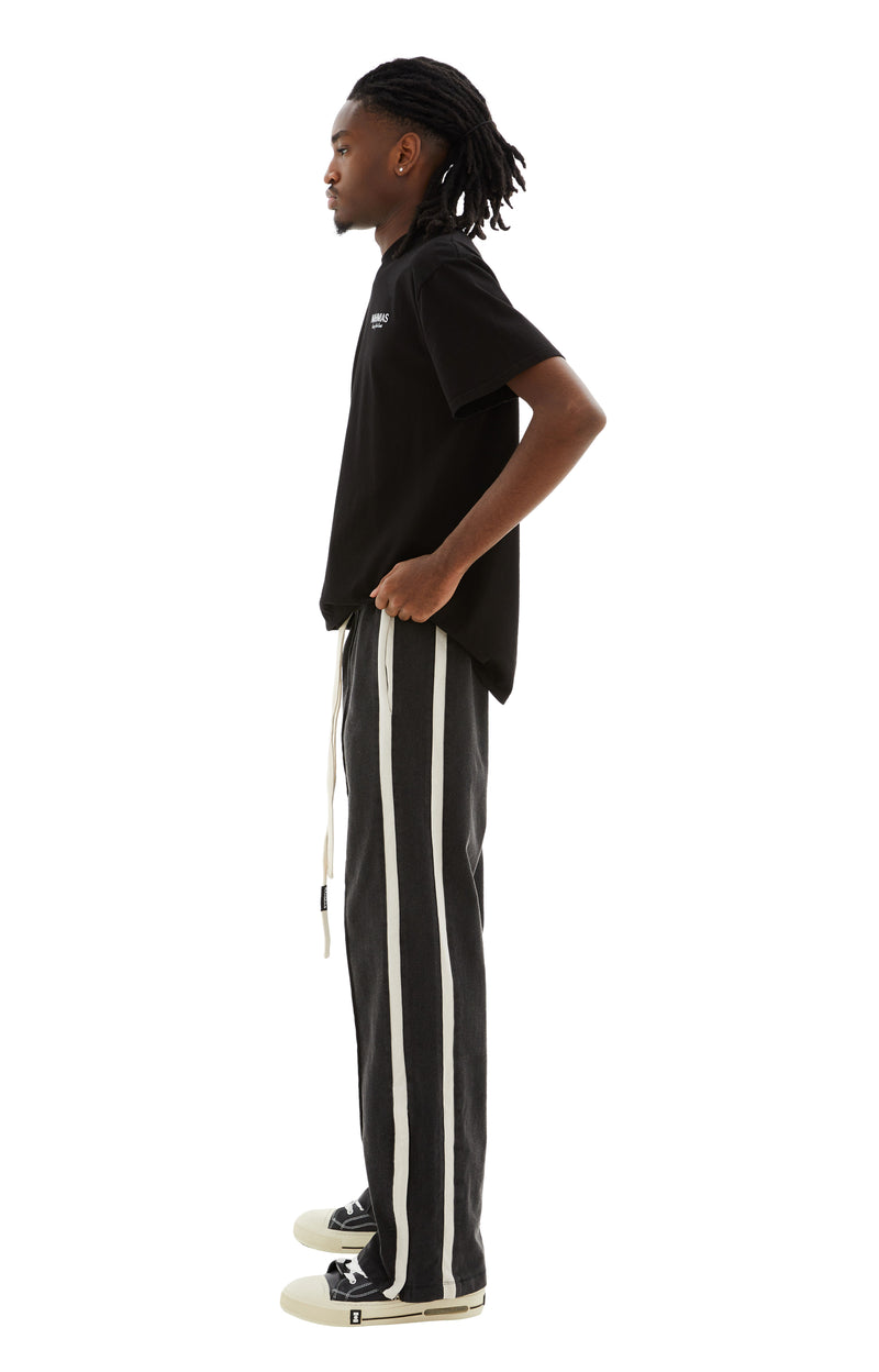 Heavy Cotton Track Pant (Black)