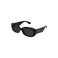 Oval Sunglasses With Injection Frames (Black)