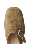 Camion Mule Petal Dance Rough Suede (Brown)