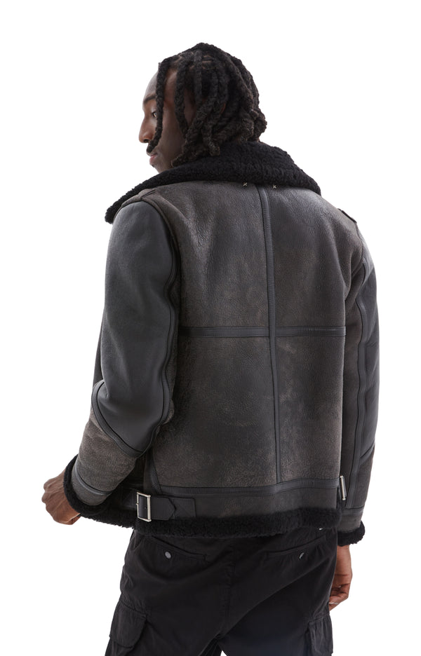 Journey Shearling Jacket (Black)