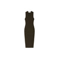 Womens Rib Tank Dress (Brown)
