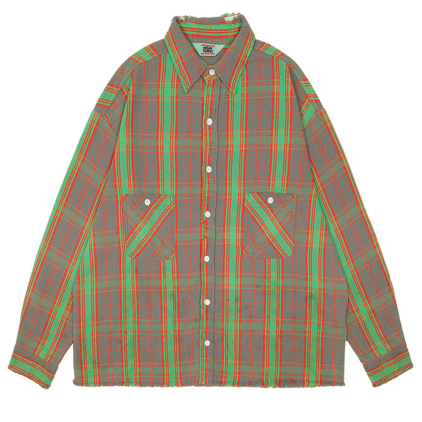 Denim Tears FRNNL Checked Shirt (Green)