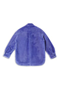 Buttoned Long-Sleeved Reversible Jacket (Prune Violet)