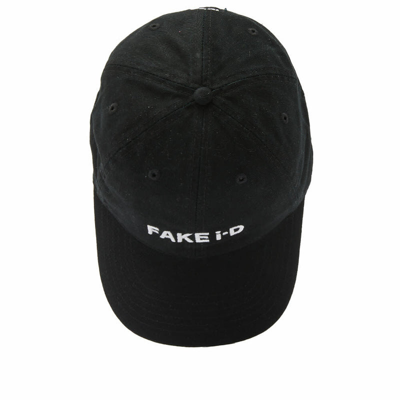 Embroidered Black Cotton Cap