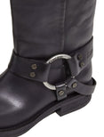 Leather Buckle Boots (Black)