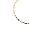 Pearl And Chain Choker (Silver)