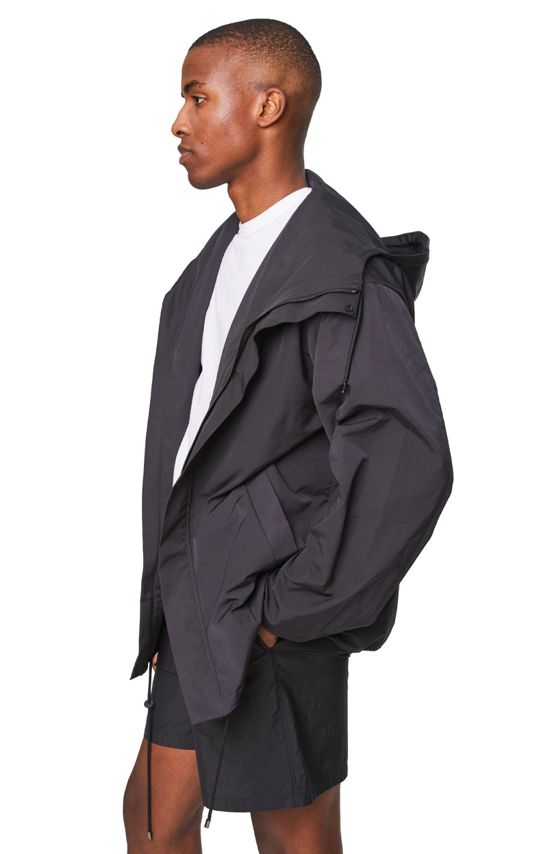 Hooded blouson hotsell