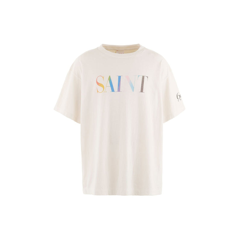 Rainbow Saint Short Sleeved T-shirt (White)