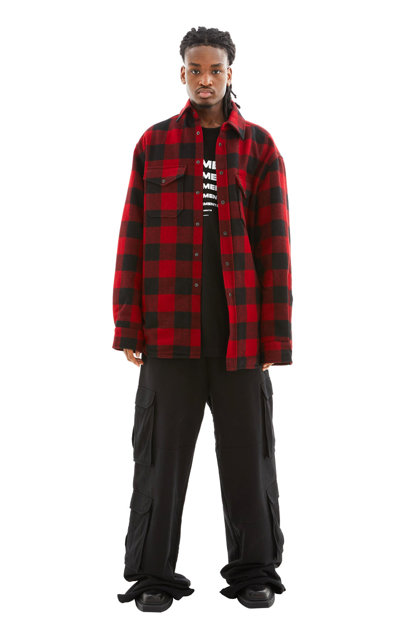 Flannel Shirt (Red/Black Check)