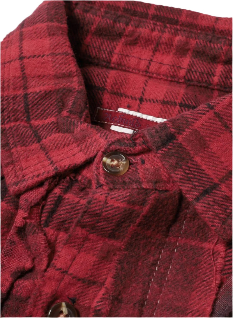 Flannel Ribbon Shirt (Red)