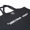 Jitney Tote Quote Bag (Black/White)
